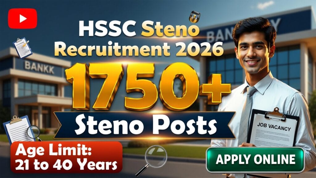 HSSC Steno Recruitment 2026