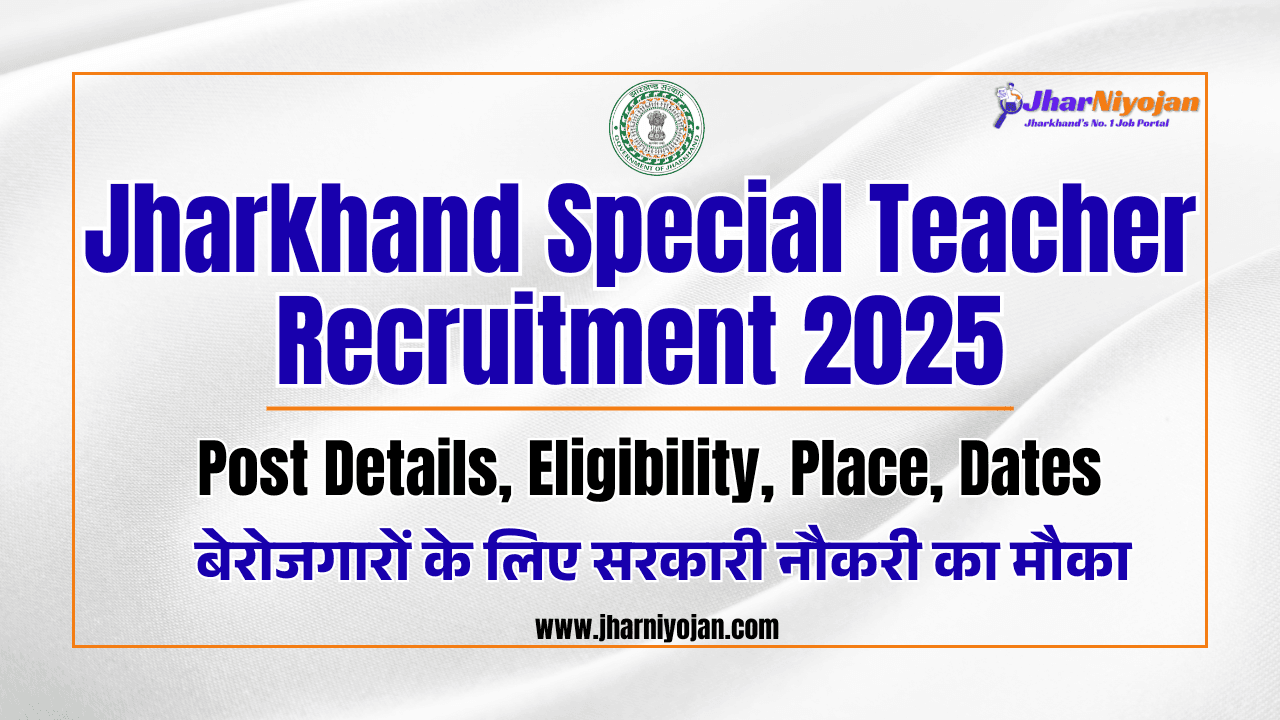 Jharkhand Special Teacher Recruitment 2025