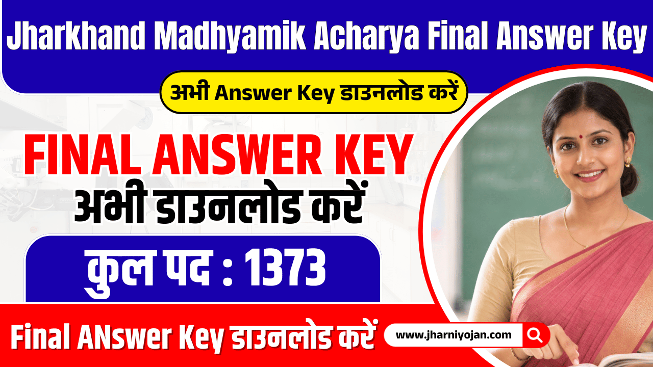 Jharkhand Madhyamik Acharya Answer Key 2026