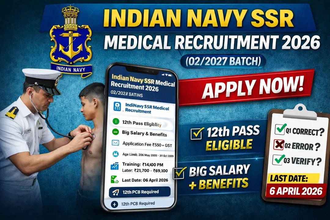 Indian Navy SSR Medical Recruitment 2026